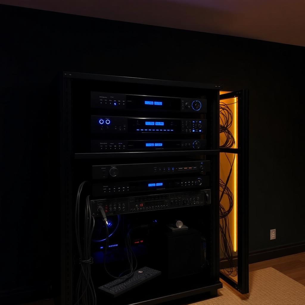 Commercial AV rack